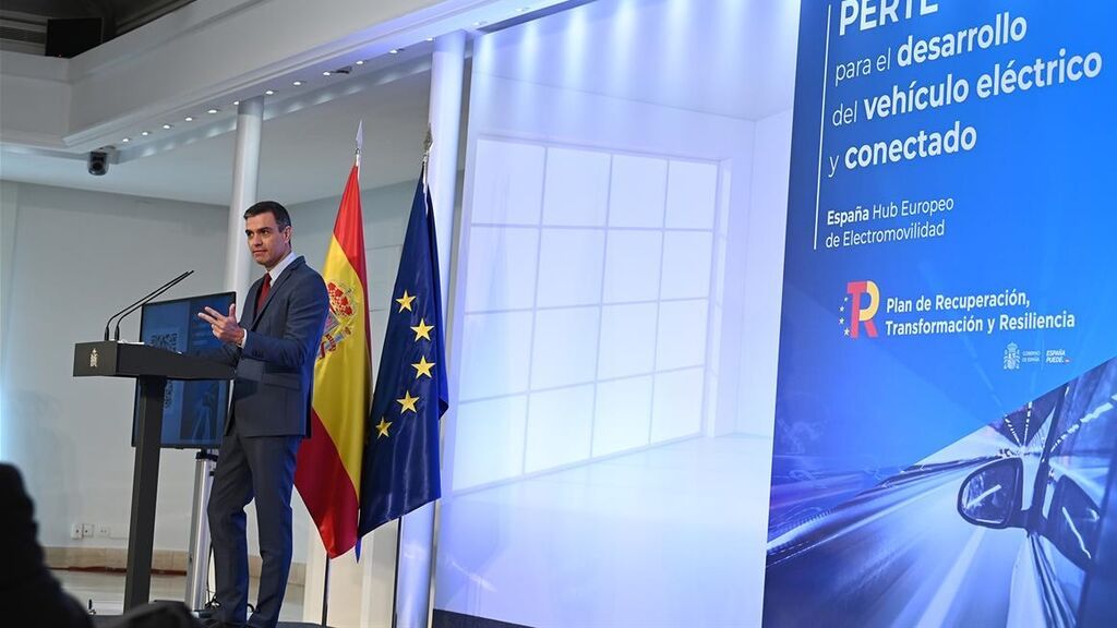 PEDRO SÁNCHEZ ANUNCIANDO EL PERTE VEC 1 PRESIDENCIA GOBIERNO