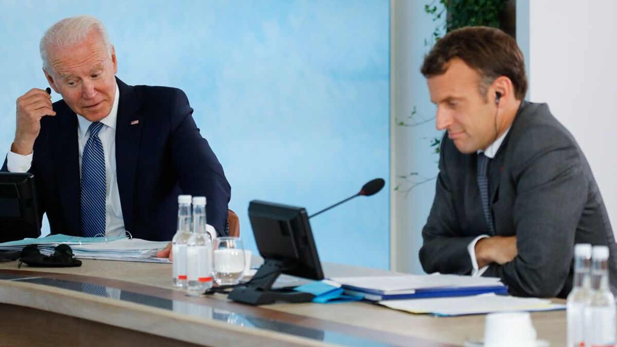 Biden y Macron, primer cara a cara tras la crisis de los submarinos