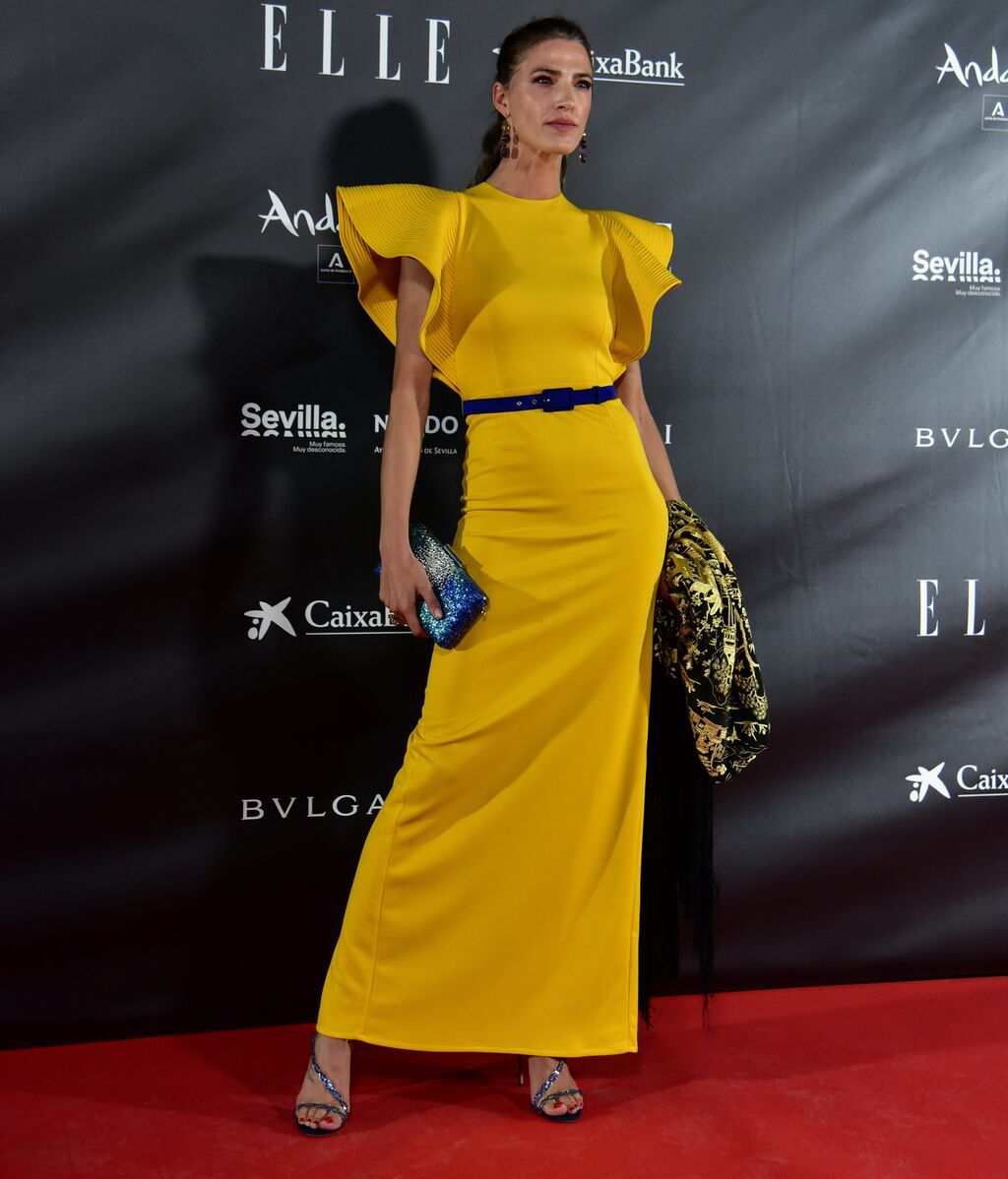 Laura Sánchez, con volantes en un diseño de Roberto Diz