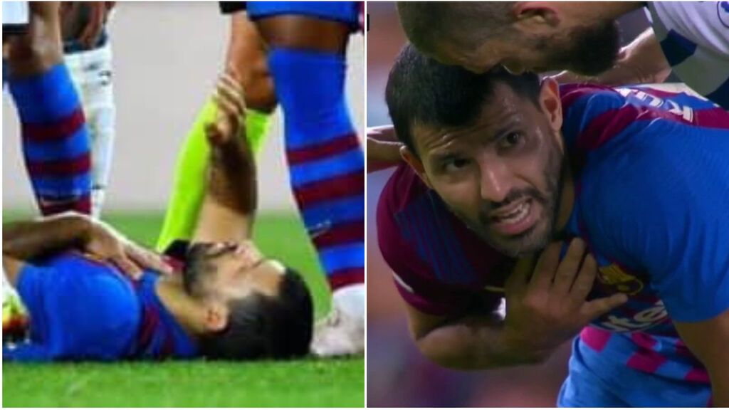 Agüero sufre una taquicardia contra el Alavés: tendrá que pasar pruebas médicas que exige el protocolo