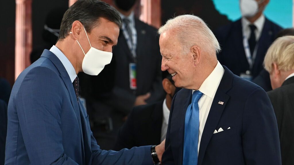 El encuentro entre Biden y Sánchez en la cumbre del G20 en Roma