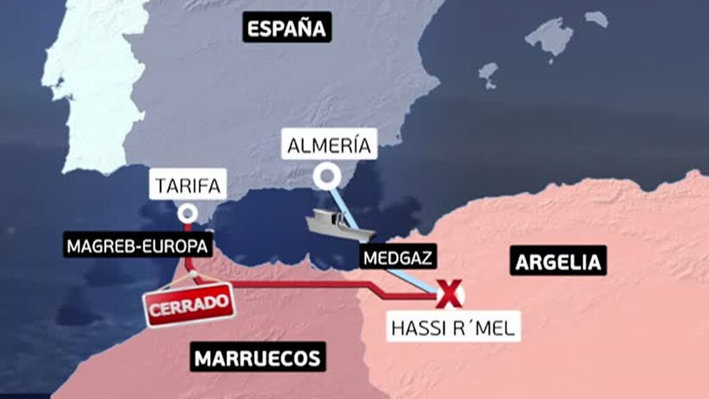 España ya no recibe gas por el estrecho de Gibraltar: "Se abre un periodo de incertidumbre"
