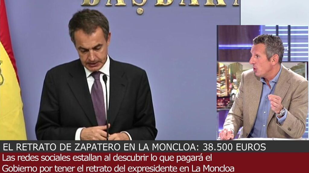 Joaquín Prat estalla al enterarse de precio de un retrato de Zapatero para Moncloa