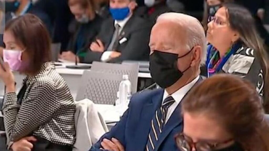 Joe Biden se duerme en la Cumbre del Clima y Greta Thunberg moviliza a los jóvenes