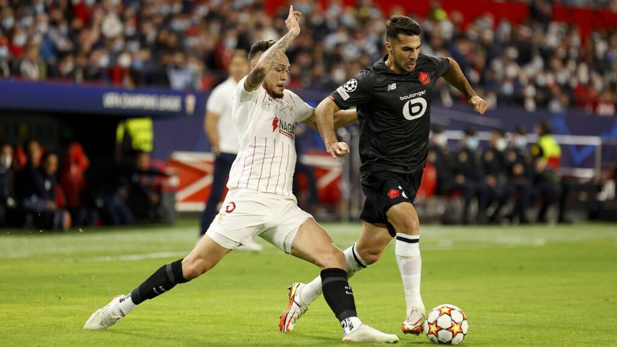 El Sevilla se hunde ante el Lille (1-2) y sus opciones se reducen El Sevilla se hunde ante el Lille (1-2) y sus opciones se reducen