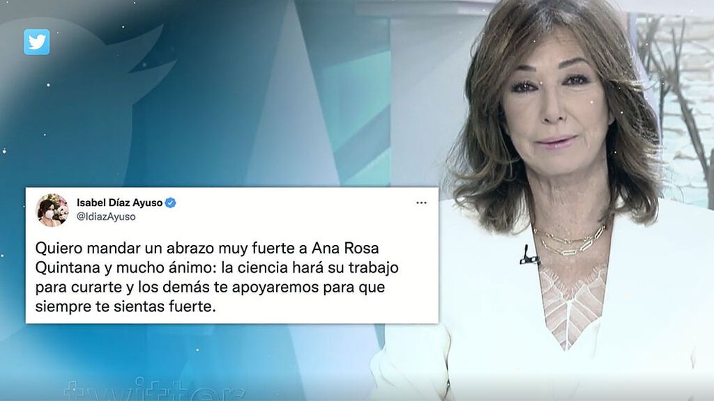 Se multiplican por cientos los mensajes de apoyo a Ana Rosa Quintana