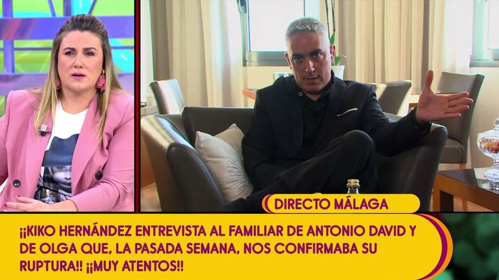 El familiar de Antonio David Flores y Olga Moreno sufre presiones y advertencias antes de hablar en ‘Sálvame’: “Está con un ataque de nervios”