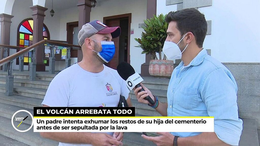 Oliver, un palmero desesperado por salvar de la lava los restos mortales de su hija de 15 años: “Eso de perderla por segunda vez, me mata”