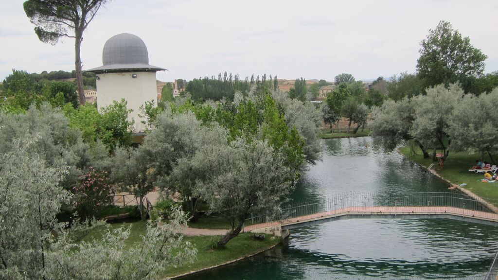 Lago termal de Alhama de Aragón.