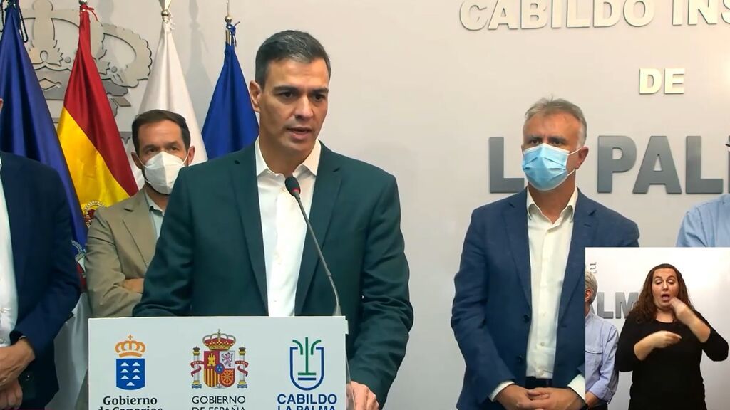 Pedro Sánchez en La Palma