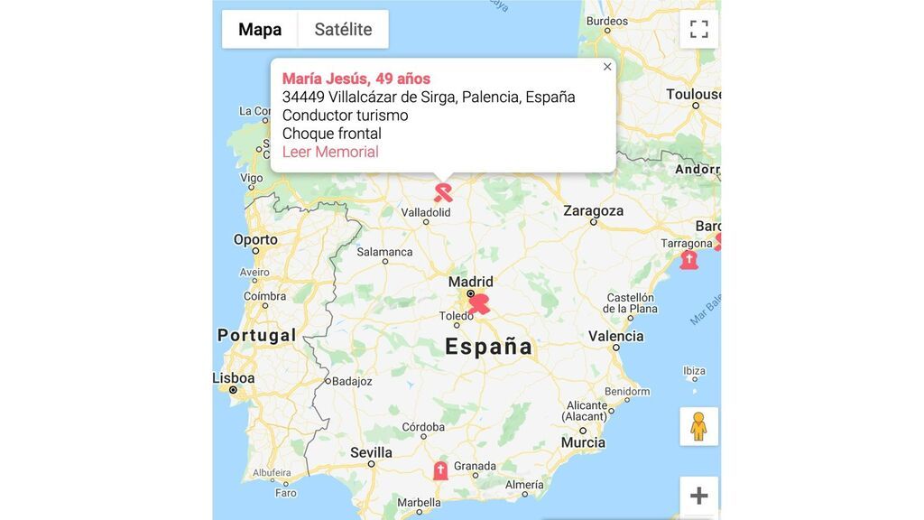 MAPA DE ICONOS SEÑALIZACIÓN DE ACCIDENTES