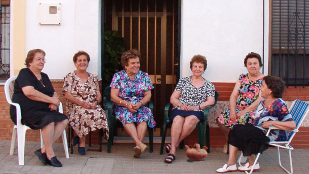 'Señoras al fresco', foto original 'Señoras al fresco', foto original