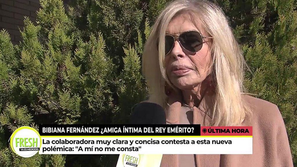 Bibiana Fernández desmiente haber tenido una relación con el rey emérito: “A su majestad vamos a dejarle donde está, él en su casa y yo en la mía”