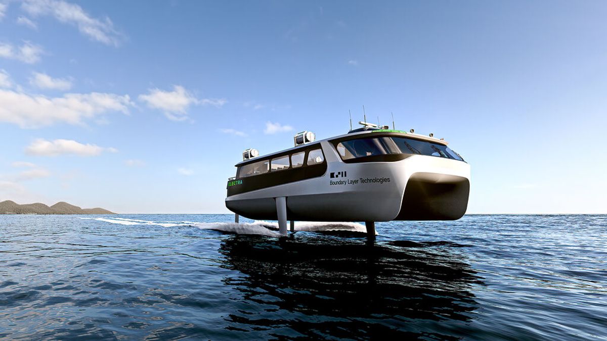 Este ferry eléctrico 'volador' quiere navegar en el Mediterráneo sin contaminar