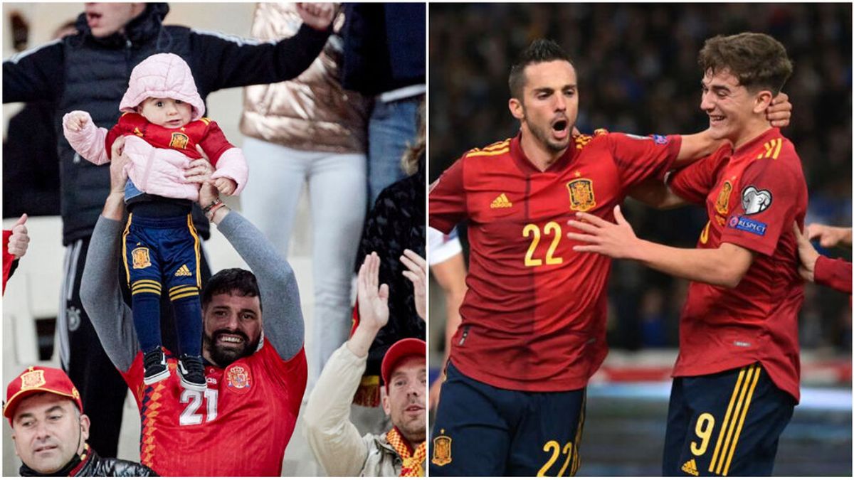 El bebé de La Roja se hace viral: un padre celebra por todo lo alto la victoria de España El bebé de La Roja se hace viral: un padre celebra por todo lo alto la victoria de España