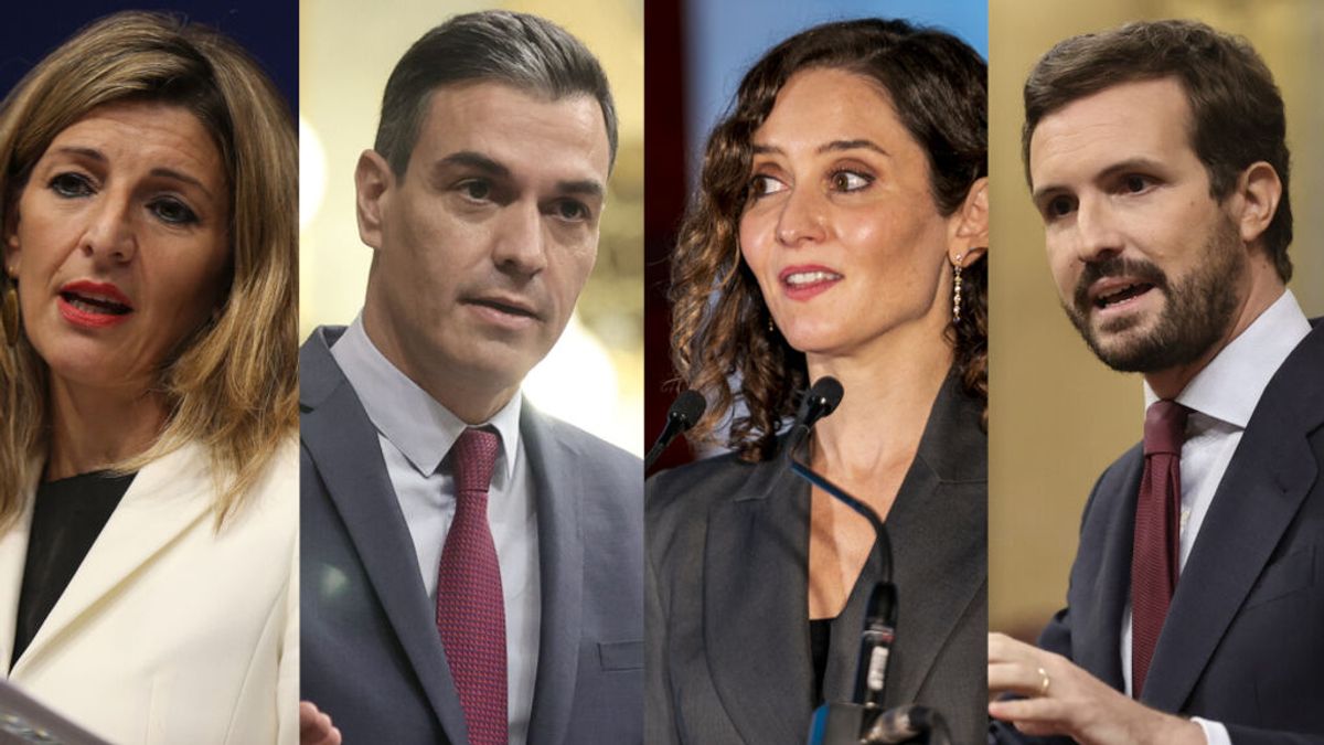 Yolanda Díaz y Ayuso superan en valoración a Sanchez y Casado Yolanda Díaz y Ayuso superan en valoración a Sanchez y Casado
