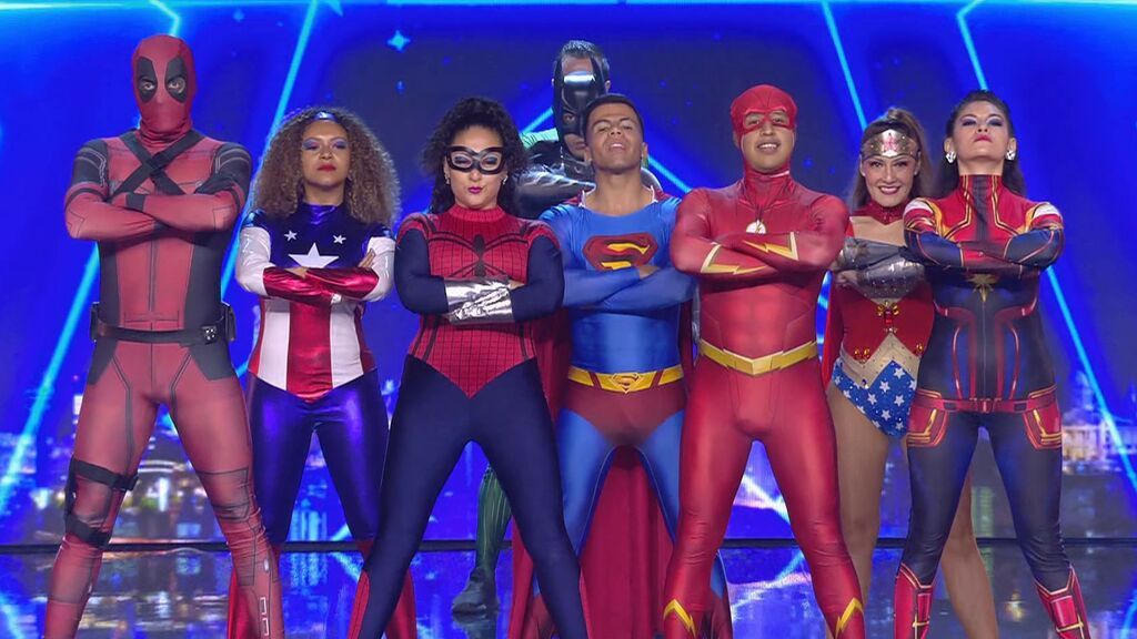 Los superhéroes bailan salsa en 'Got talent'