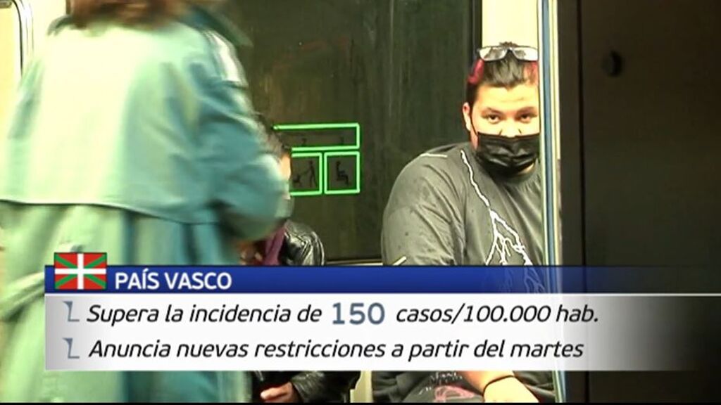 País Vasco anuncia restricciones para municipios con alta incidencia de covid