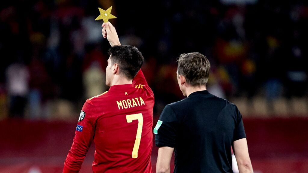 Morata sacó una estrella y la levantó en La Cartuja.
