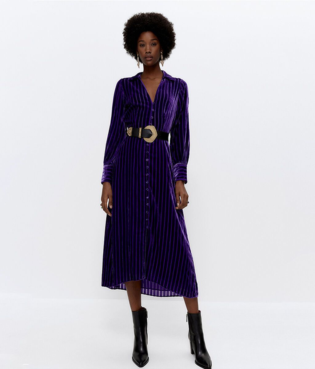 Vestido camisero de Uterqüe