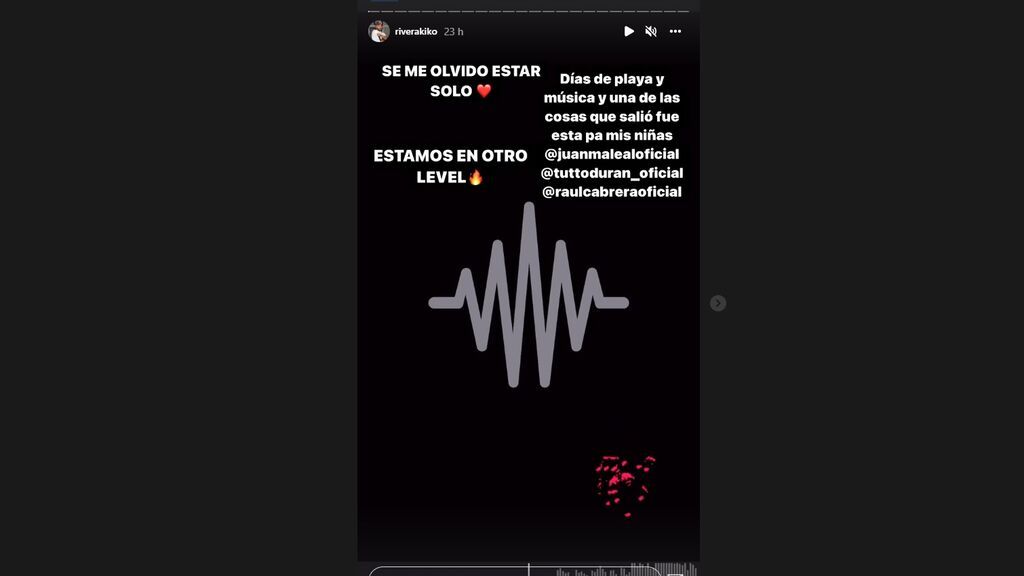 La publicación de Kiko Rivera en su stories de Instagram