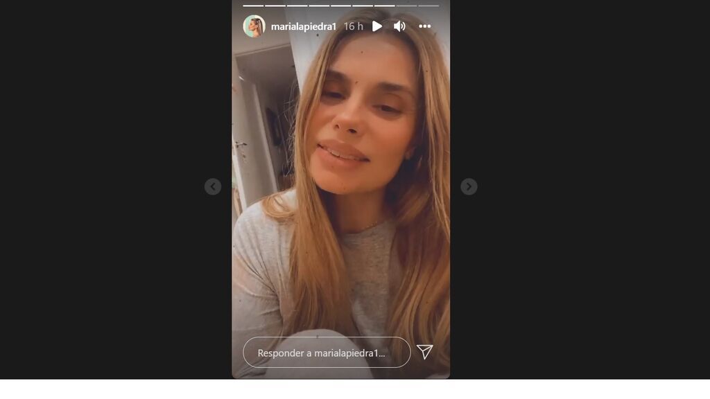 Imagen del vídeo publicado en stories por María Lapiedra