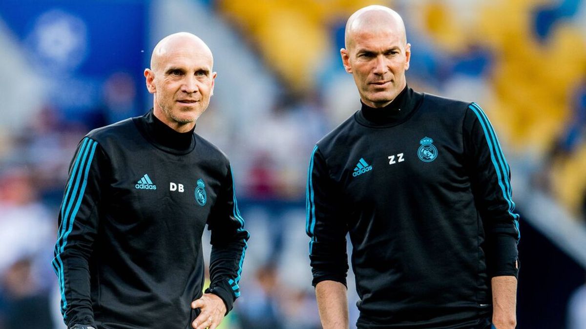 David Bettoni y Zinedine Zidane, inseparables en su etapa en el Real Madrid.