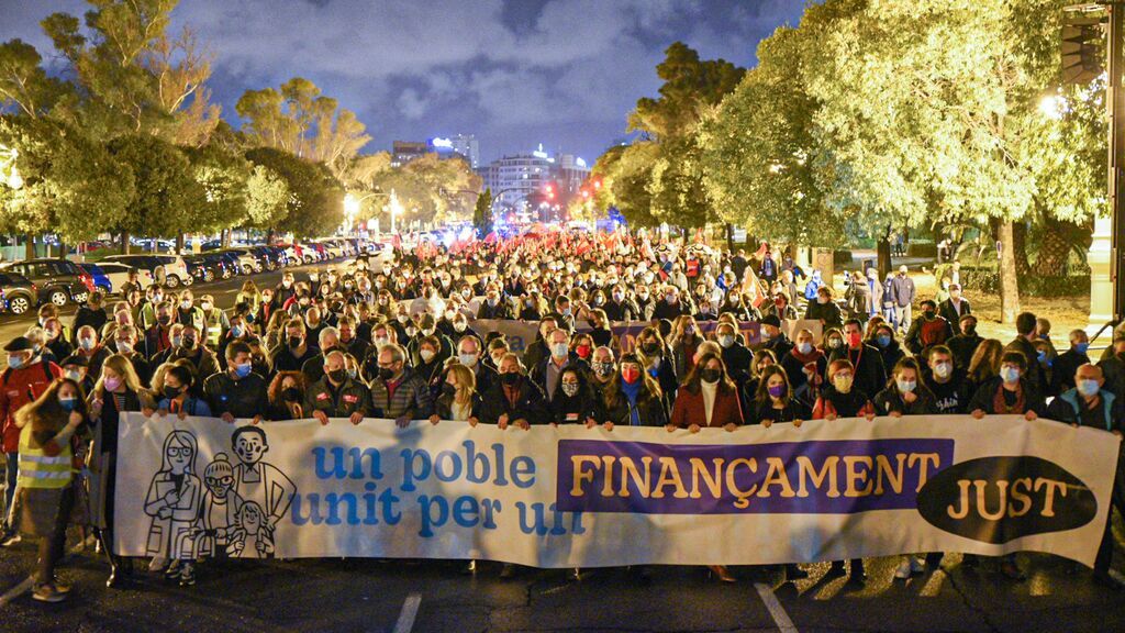 La triple manifestación del 20N exige financiación justa para la Comunidad Valenciana