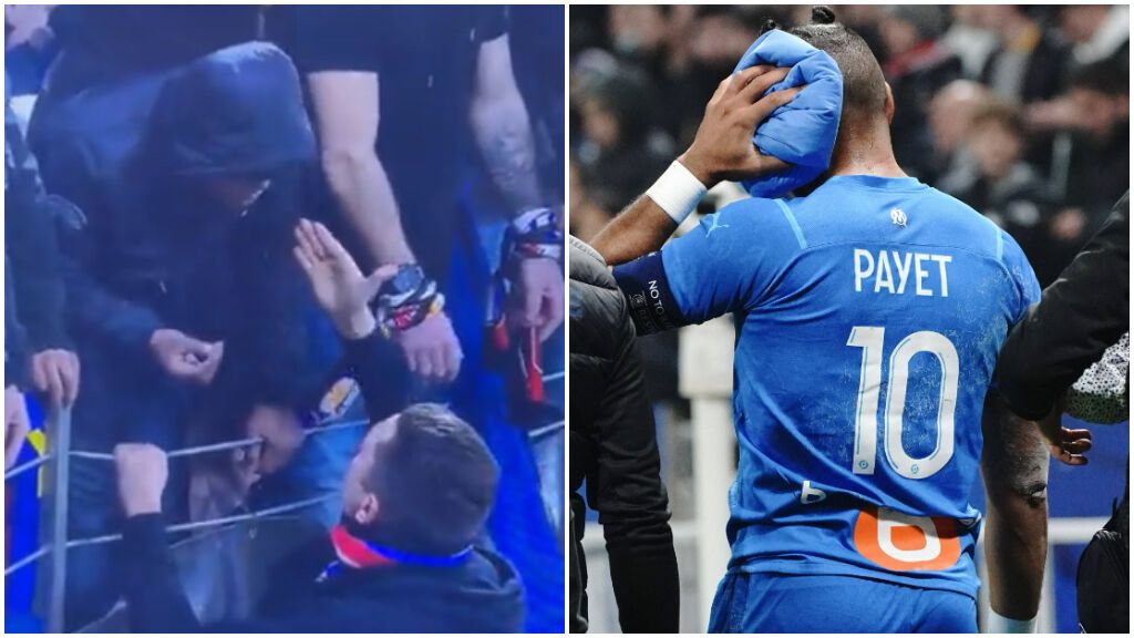 El agresor del botellazo a Dimitri Payet fue detenido en el estadio.