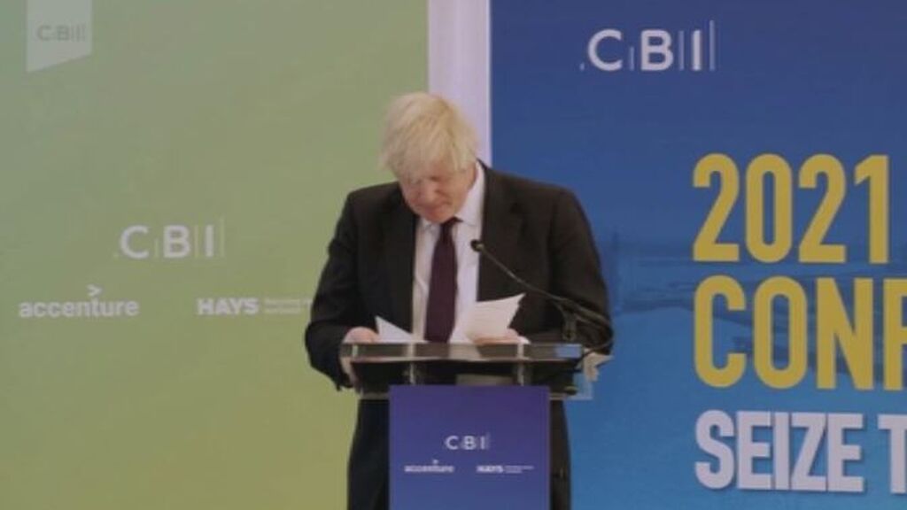 Boris Johnson se lía en pleno discurso ante grandes empresarios y acaba hablando de Peppa Pig