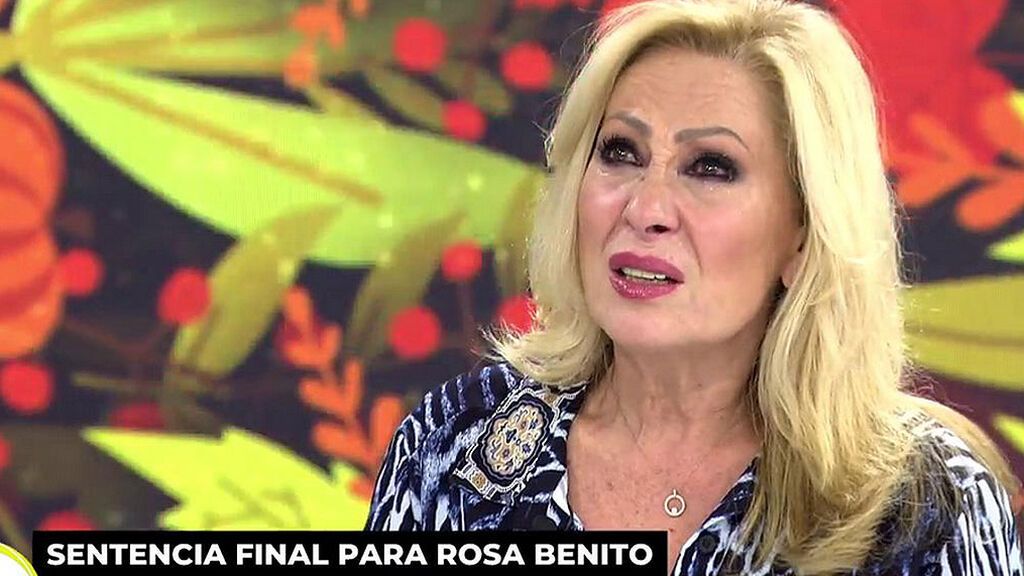 Rosa Benito llora desconsoladamente tras hablar con Alessandro Lecquio