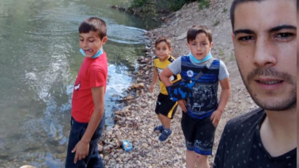 Los niños desaparecidos en Aranjuez, con su padre