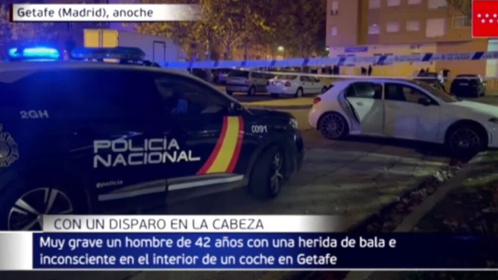 Muy grave el hombre de 42 años disparado en la cabeza en Getafe, en Madrid