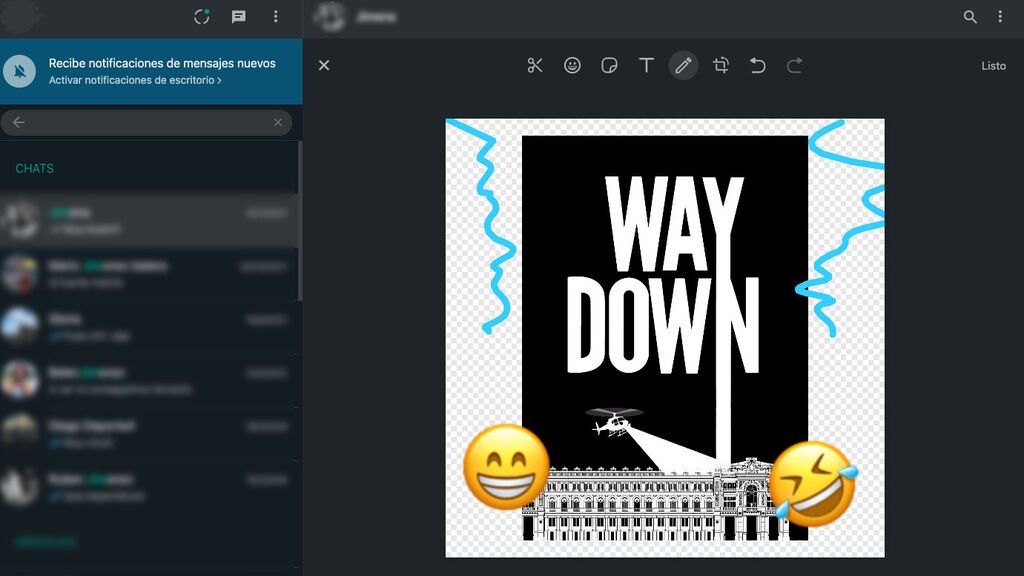 Editor de stickers de WhatsApp
