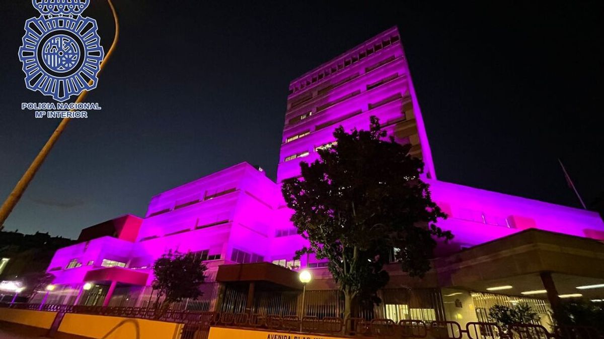 La fachada de la Jefatura de Policía en Sevilla se ilumina por el 25-N en un día lleno de actos en la provincia La fachada de la Jefatura de Policía en Sevilla se ilumina por el 25-N en un día lleno de actos en la provincia