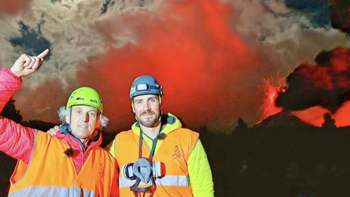 Jesús Calleja se adentra en el volcán de La Palma, este domingo a las 22.00 horas en Telecinco