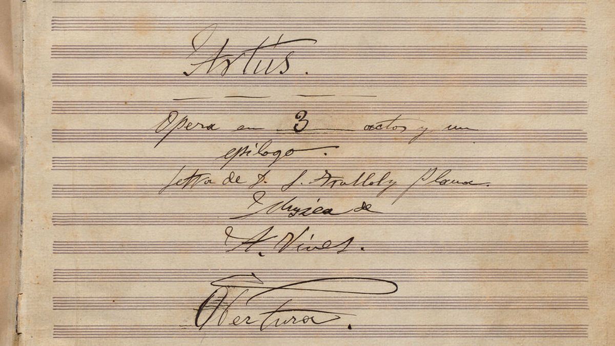 'Artús', la historia oculta de la primera y desconocida ópera de Amadeus Vives, recién recuperada 'Artús', la historia oculta de la primera y desconocida ópera de Amadeus Vives, recién recuperada