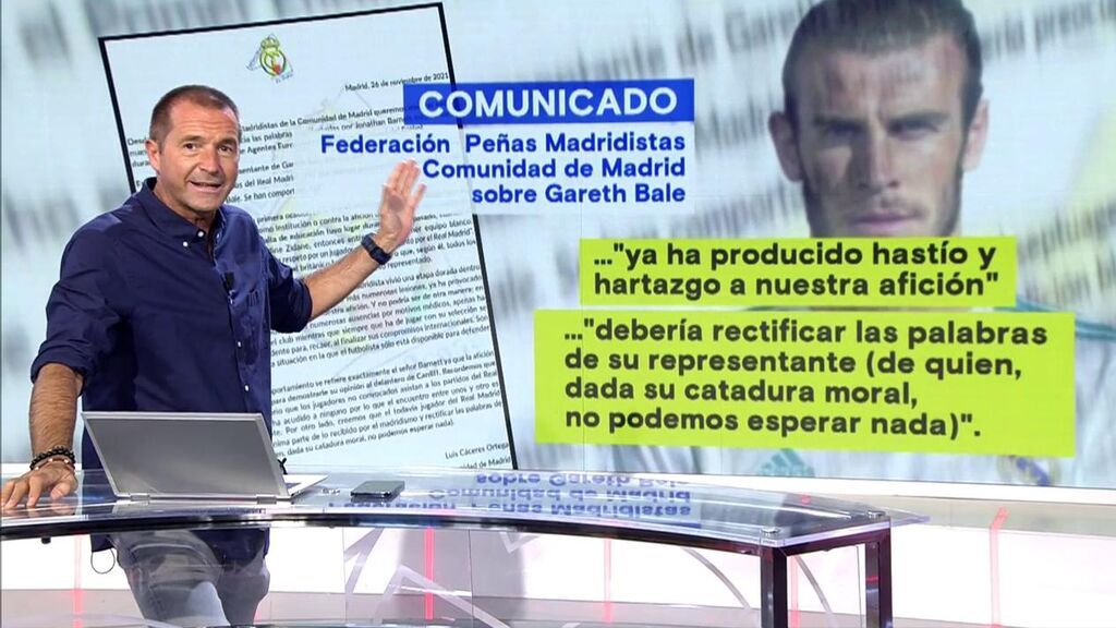 "No sé si Bale volverá a jugar con el Real Madrid, pero la afición ha dicho basta"