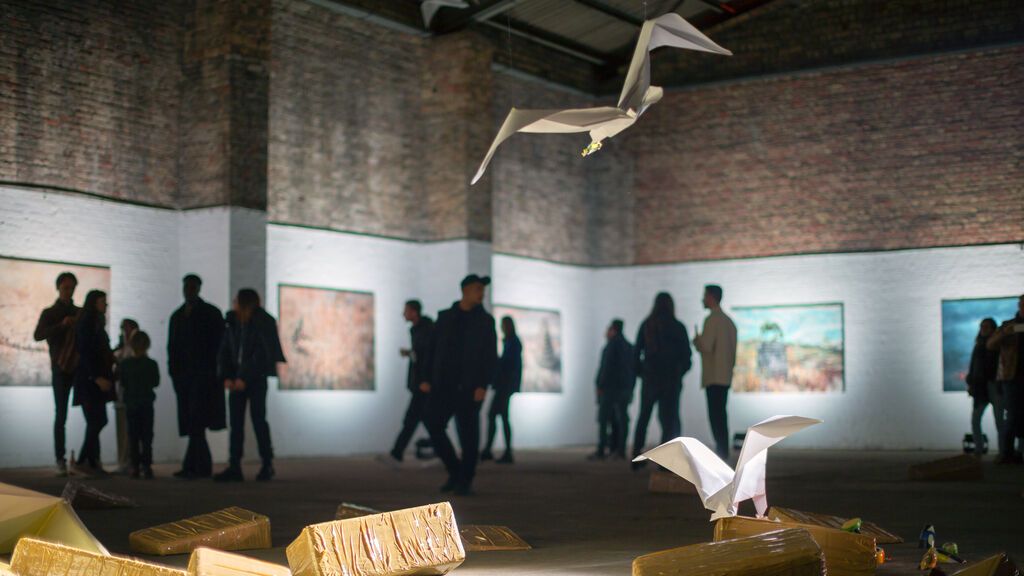 Exposición 'Apnea' del artista Pejac en Berlín