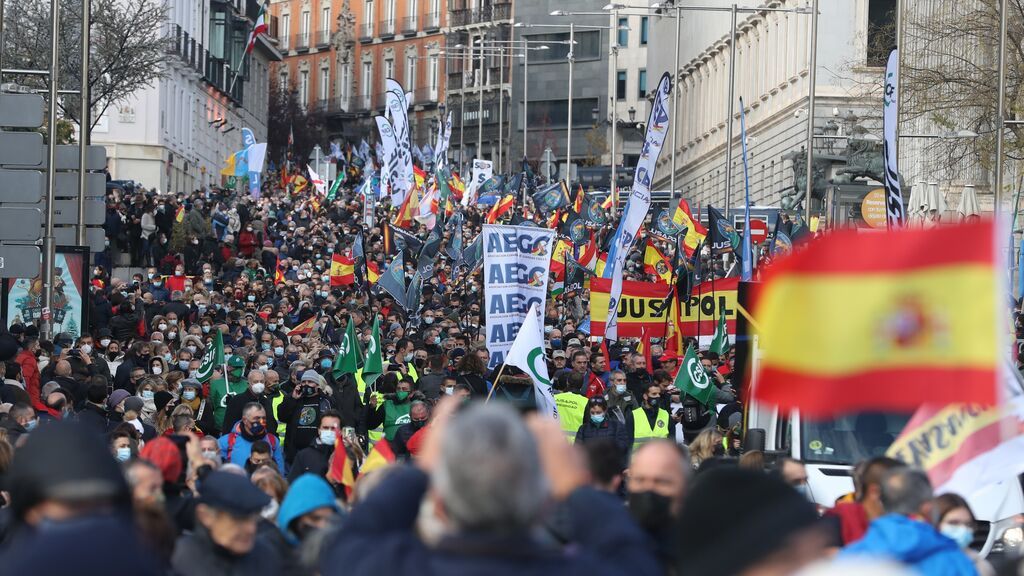 Manifestación contra la reforma de la ley de mordaza