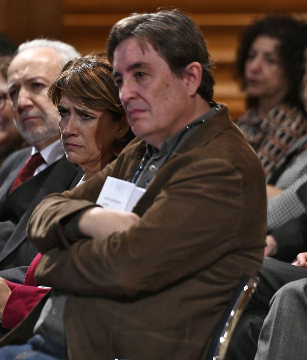 Luis García Montero, en la presentación de uno de los libros de Almudena Grandes