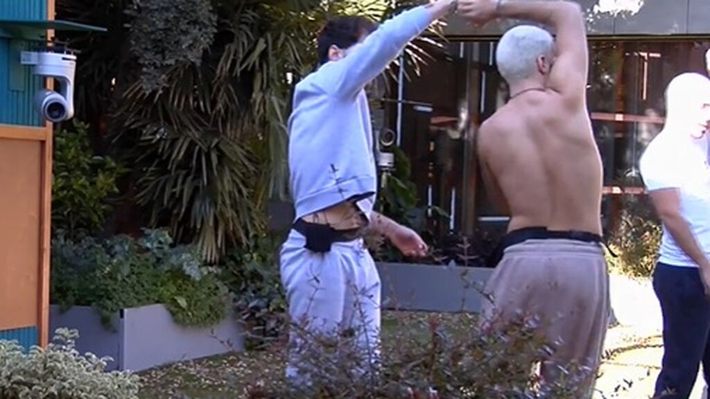 Dani ensaya con Jesús y Miguel