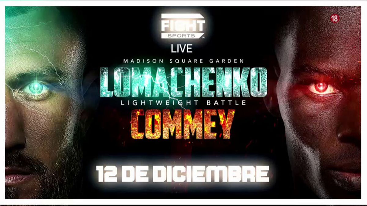 Lomachenko VS Commey, en FIGHT SPORTS