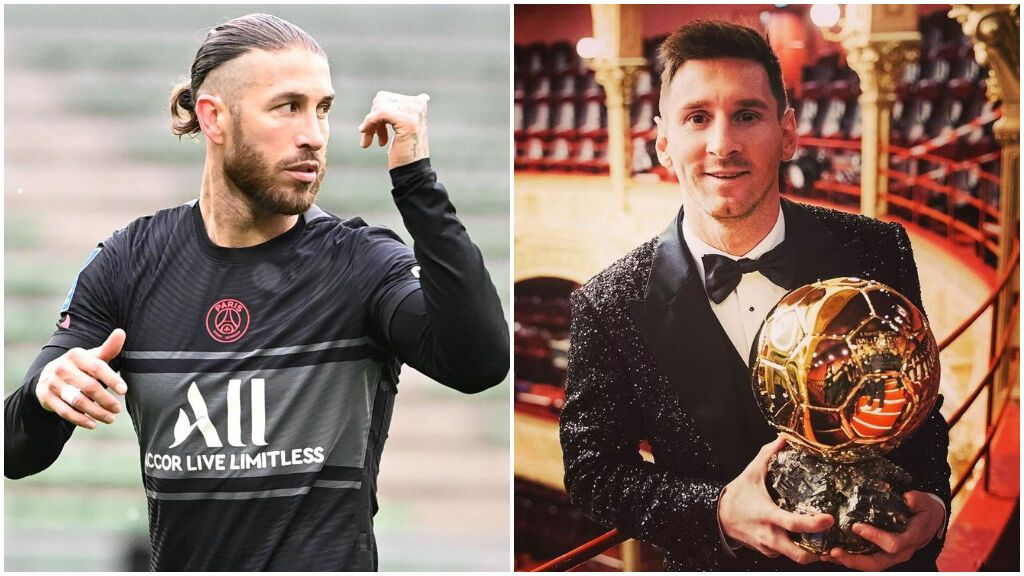 Sergio Ramos felicitó a Messi en sus redes sociales.