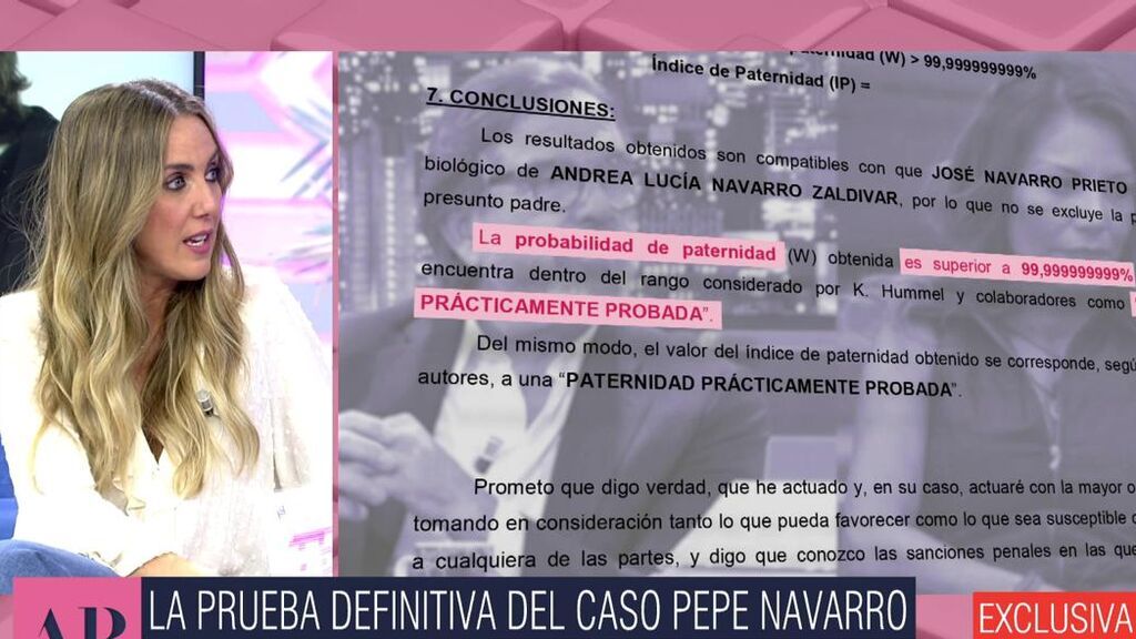 Los detalles de las pruebas de ADN a Pepe y Andrea Navarro