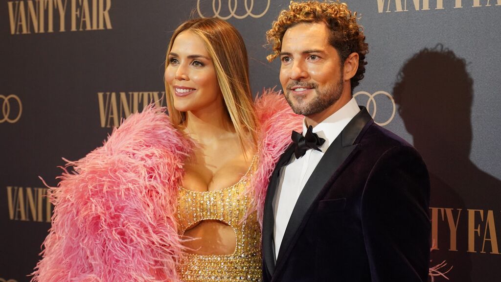 Rosanna Zanetti y David Bisbal en el evento organizado por Vanity Fair