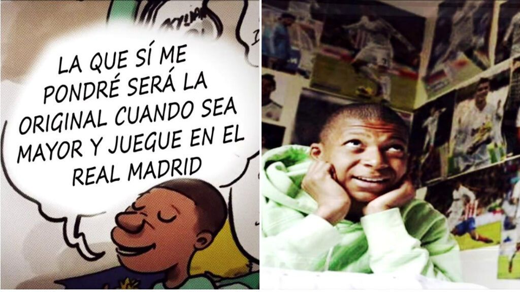 El comic de Mbappé que ilusiona al madridismo: el francés sueña con vestir la camiseta blanca