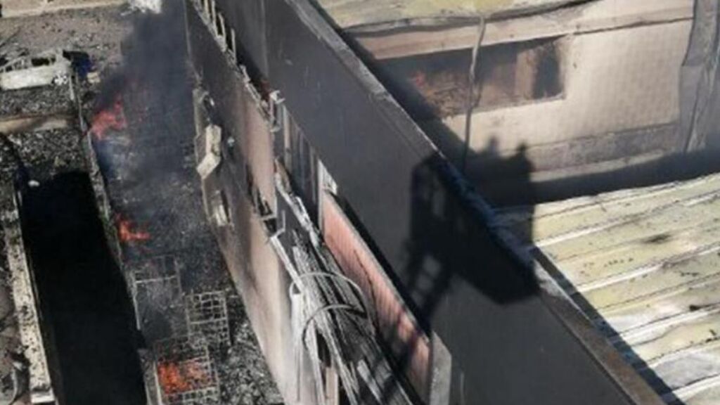Trece heridos en un incendia en una empresa de residuos químicos en Tarragona