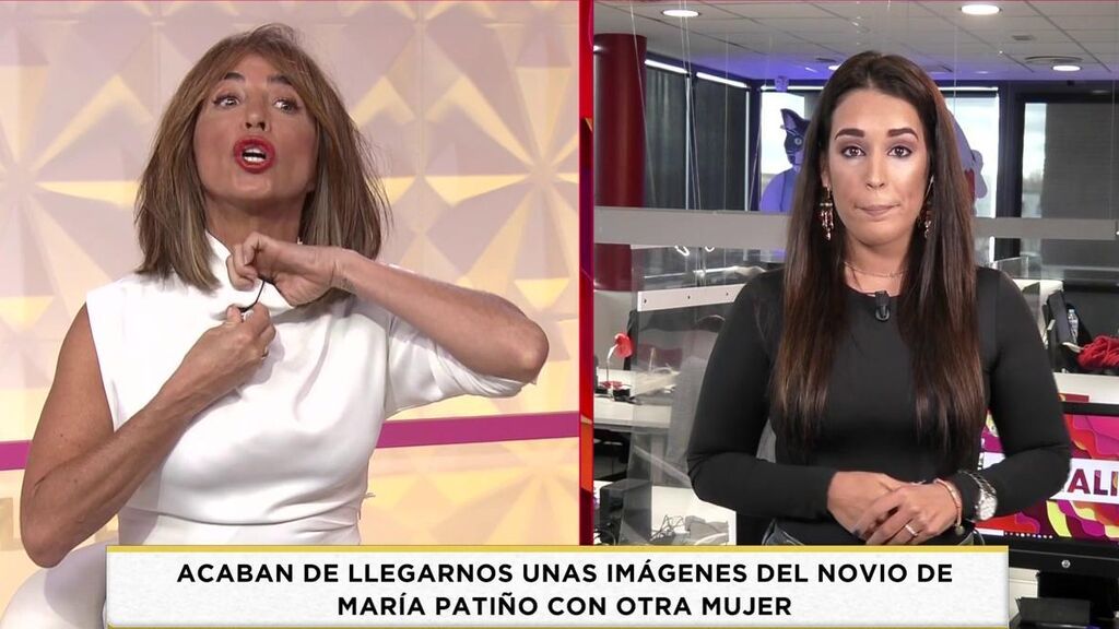 María Patiño se marcha en directo de 'Socialité', muy enfadada