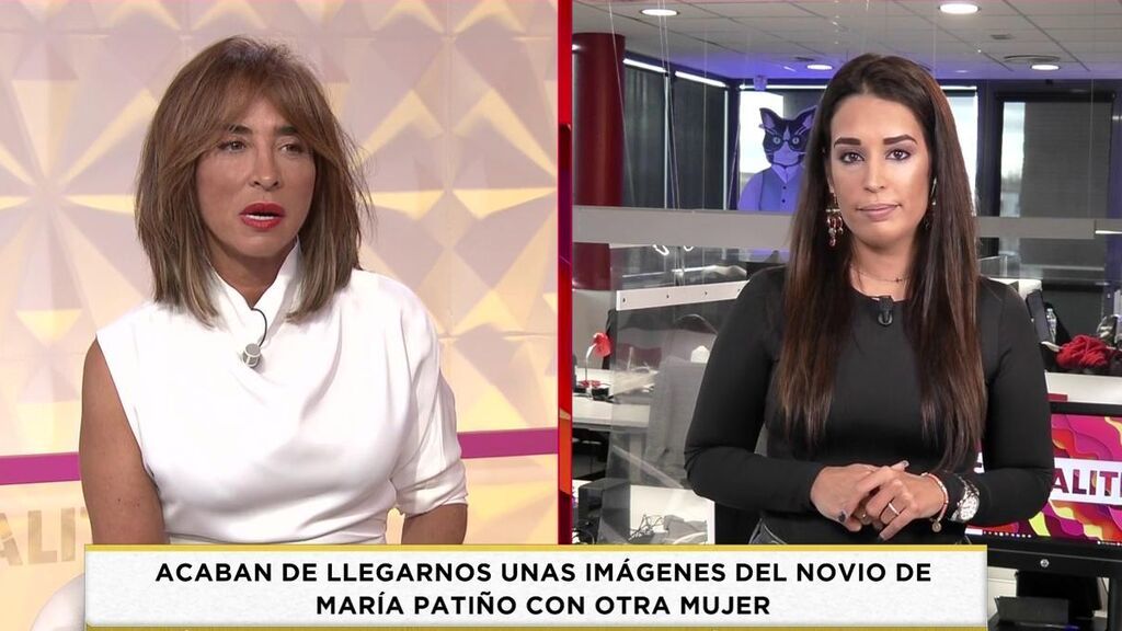 Tremendo mosqueo de María Patiño en directo con el programa